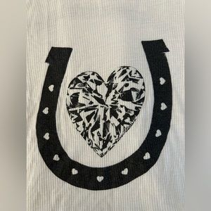 Lauren Moshi Cropped Long Sleeve Waffle Shirt